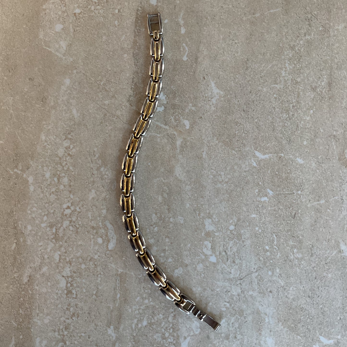 Vintage Silver and Gold-tone Women’s Link Bracelet