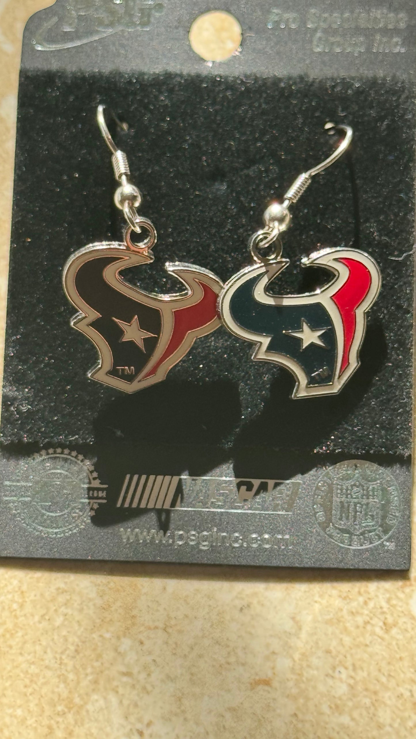 NFL Houston Texans Dangle Earrings