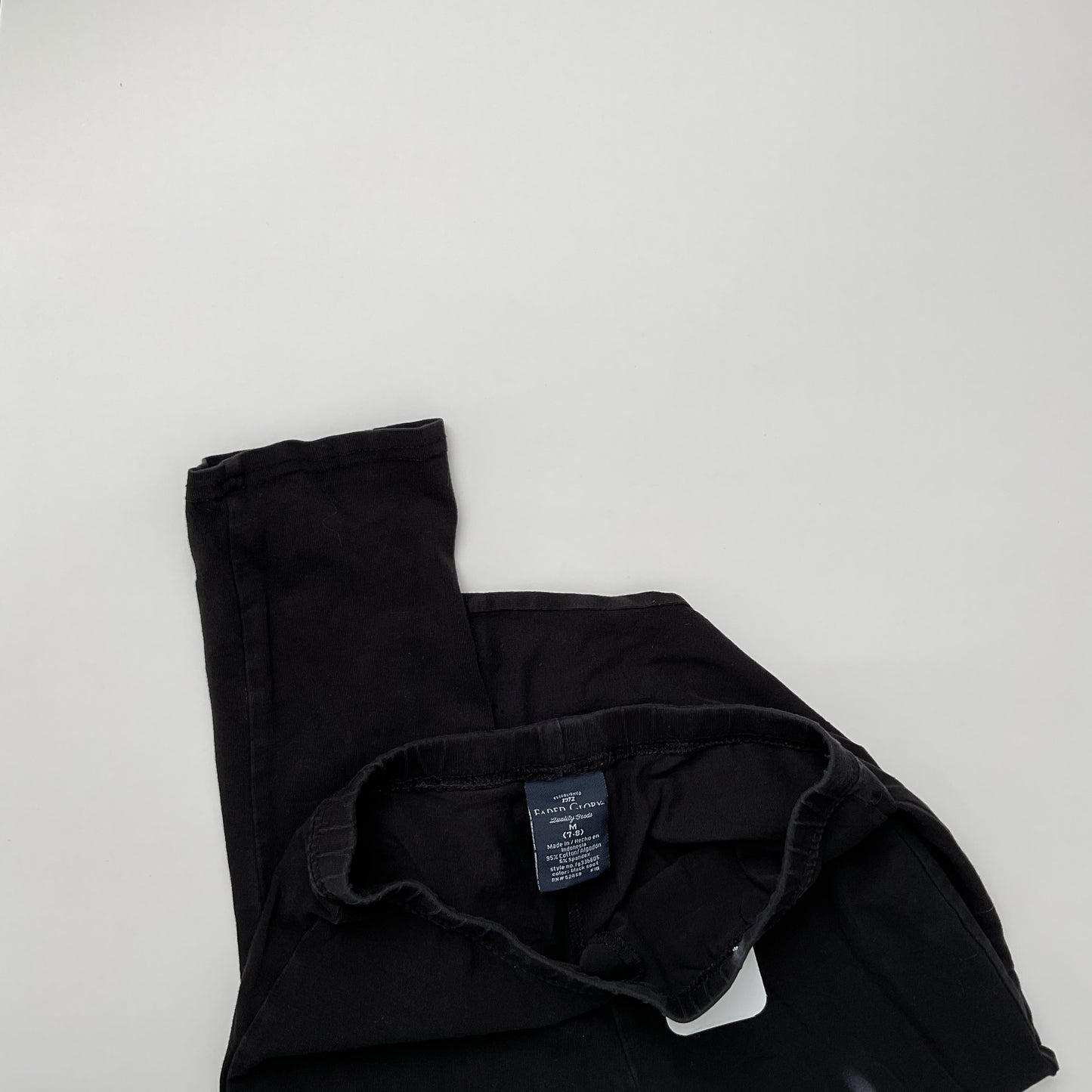 Faded Glory Girls Basic Leggings Size M(7-8).