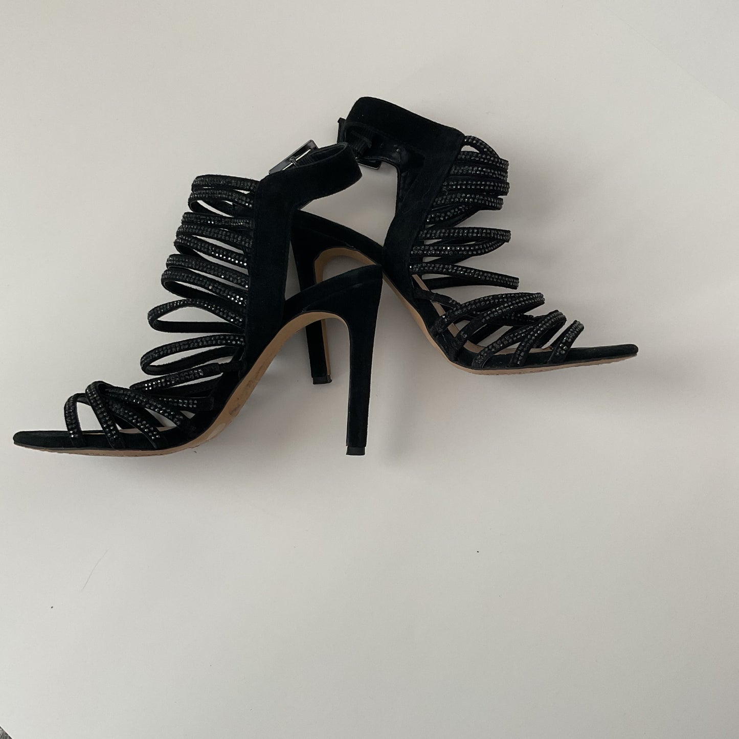 Vince Camuto Women’s Striped High Heel Sandals Size 51/2M
