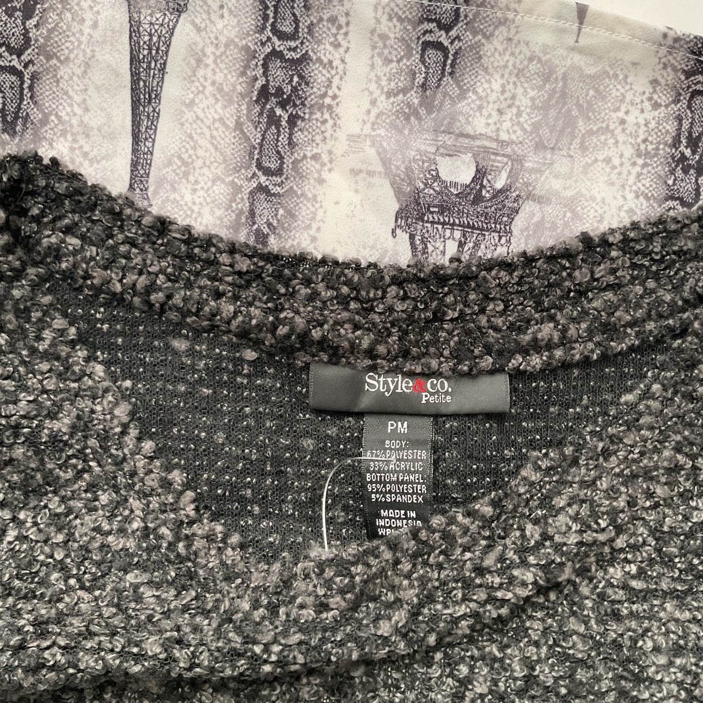 Style & Co. Petite Women’s 3/4 Sleeves Blouse Size MP.