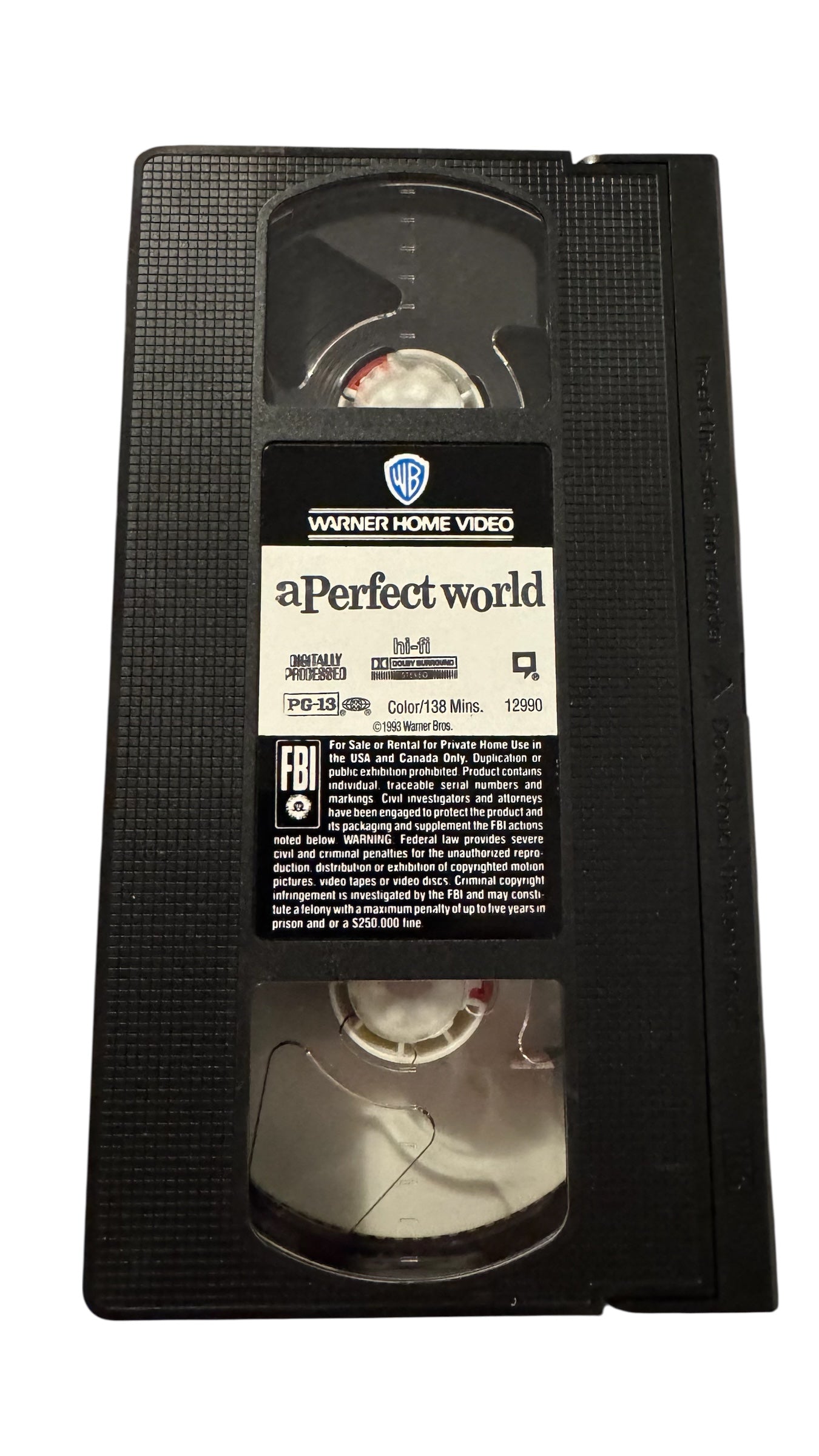 A Perfect World VHS (1993)
