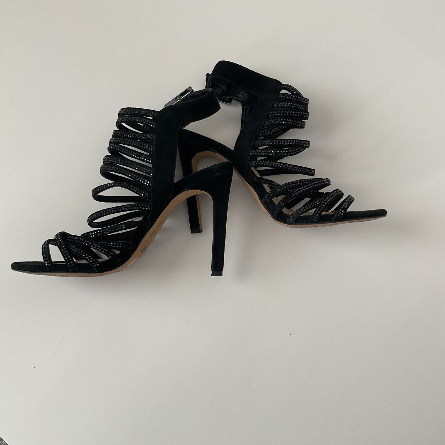 Vince Camuto Women’s Striped High Heel Sandals Size 51/2M