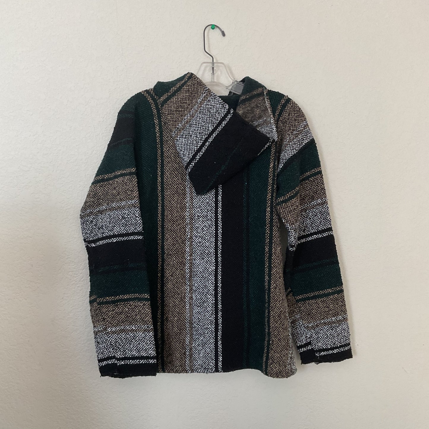 Artesanias Amopec Mexican Pullover Zarape Textile Size M.