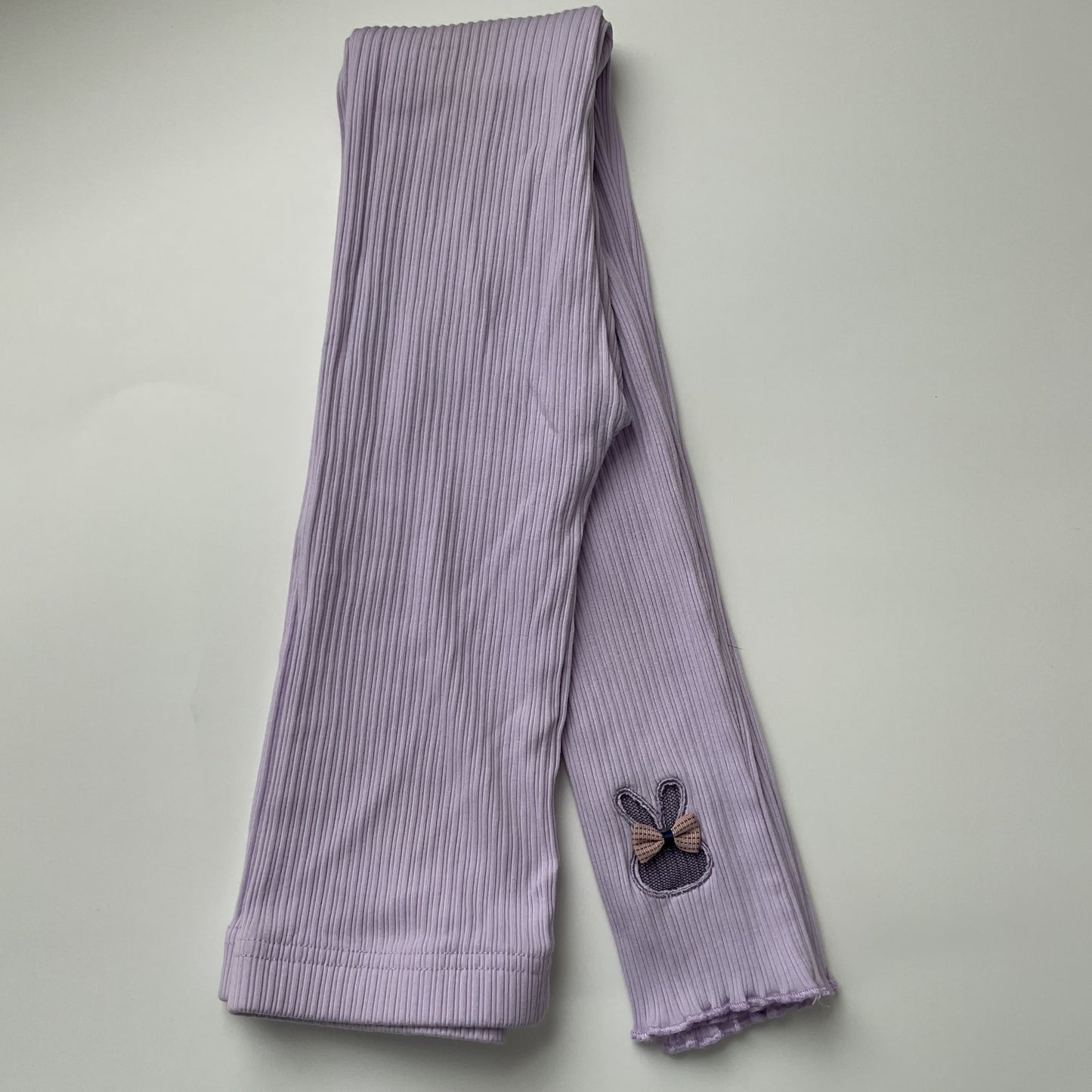 Classic Girls Leggings Bunny Detail Vintage Look Size 7.