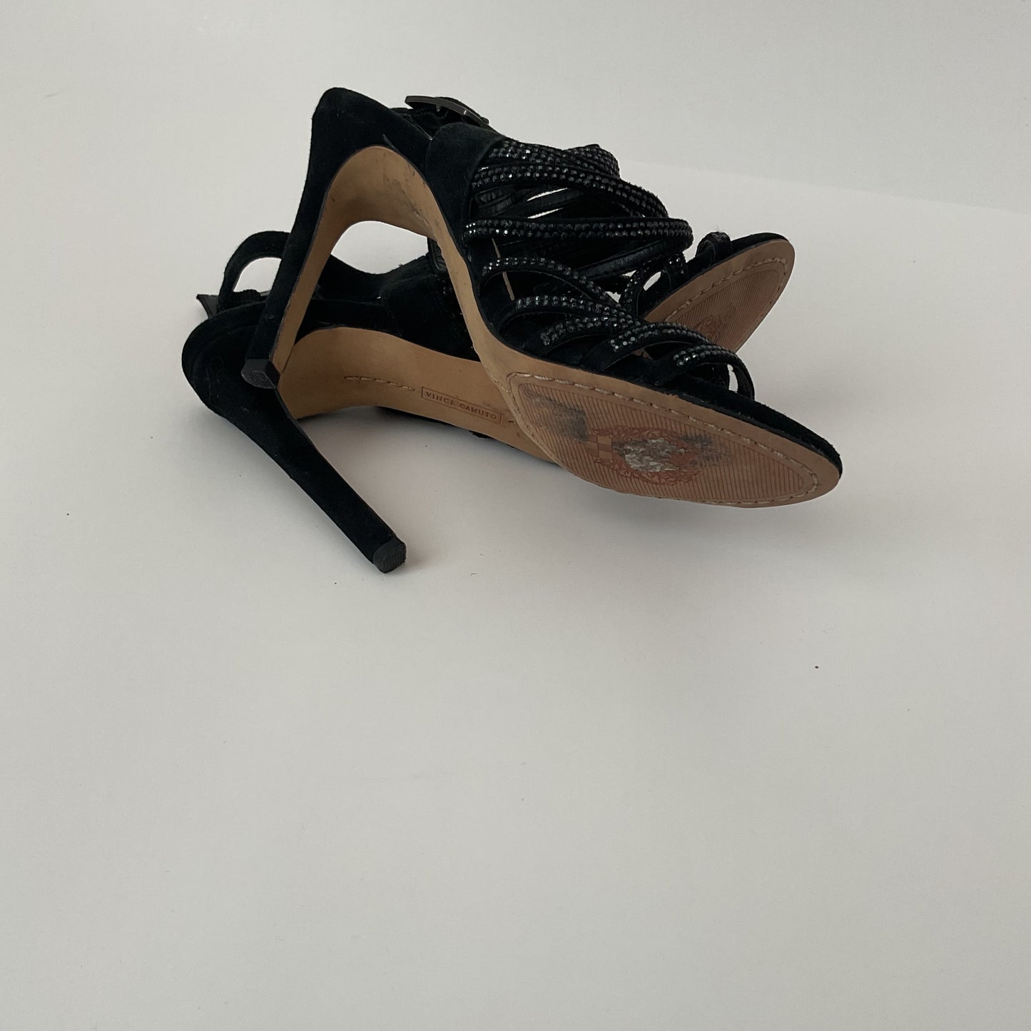 Vince Camuto Women’s Striped High Heel Sandals Size 51/2M