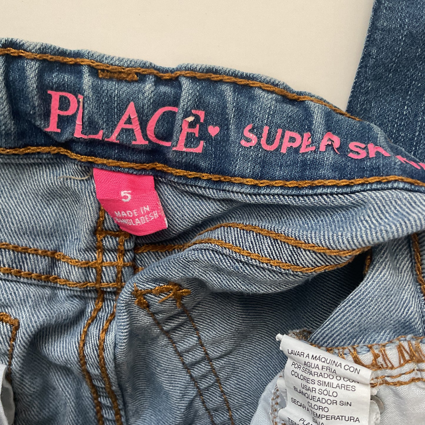 Place Super Skinny Girls Jeans Size 5.
