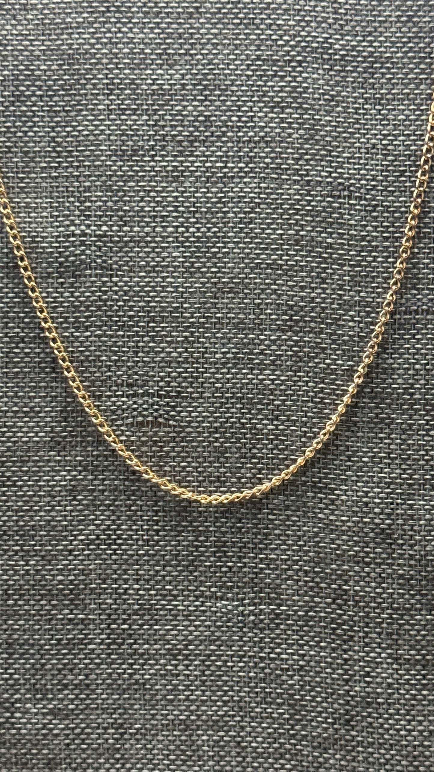 Minimalist Gold chain necklace 20”length