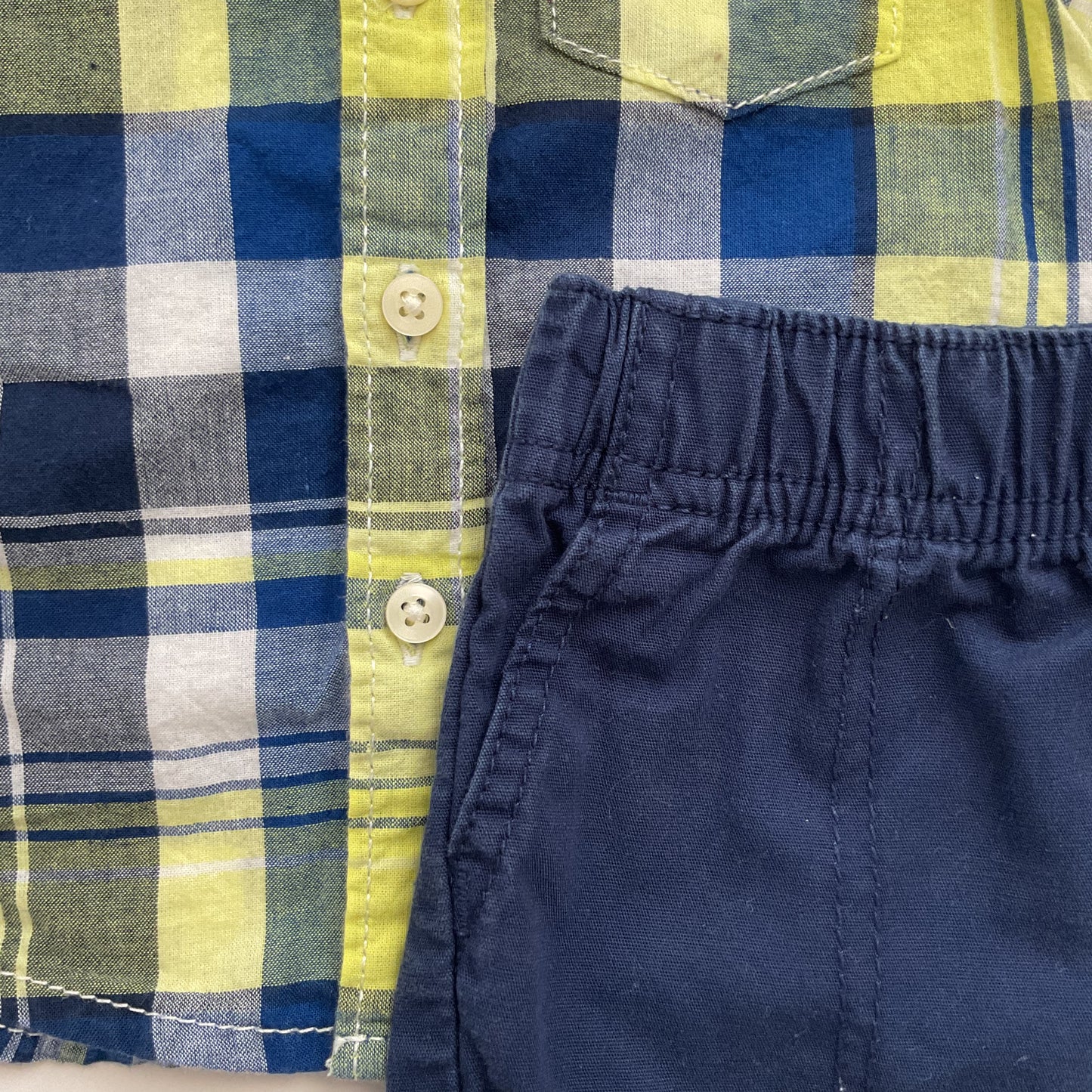Carters Summer Baby Boy Shirt And Shorts Set Size 3 Months