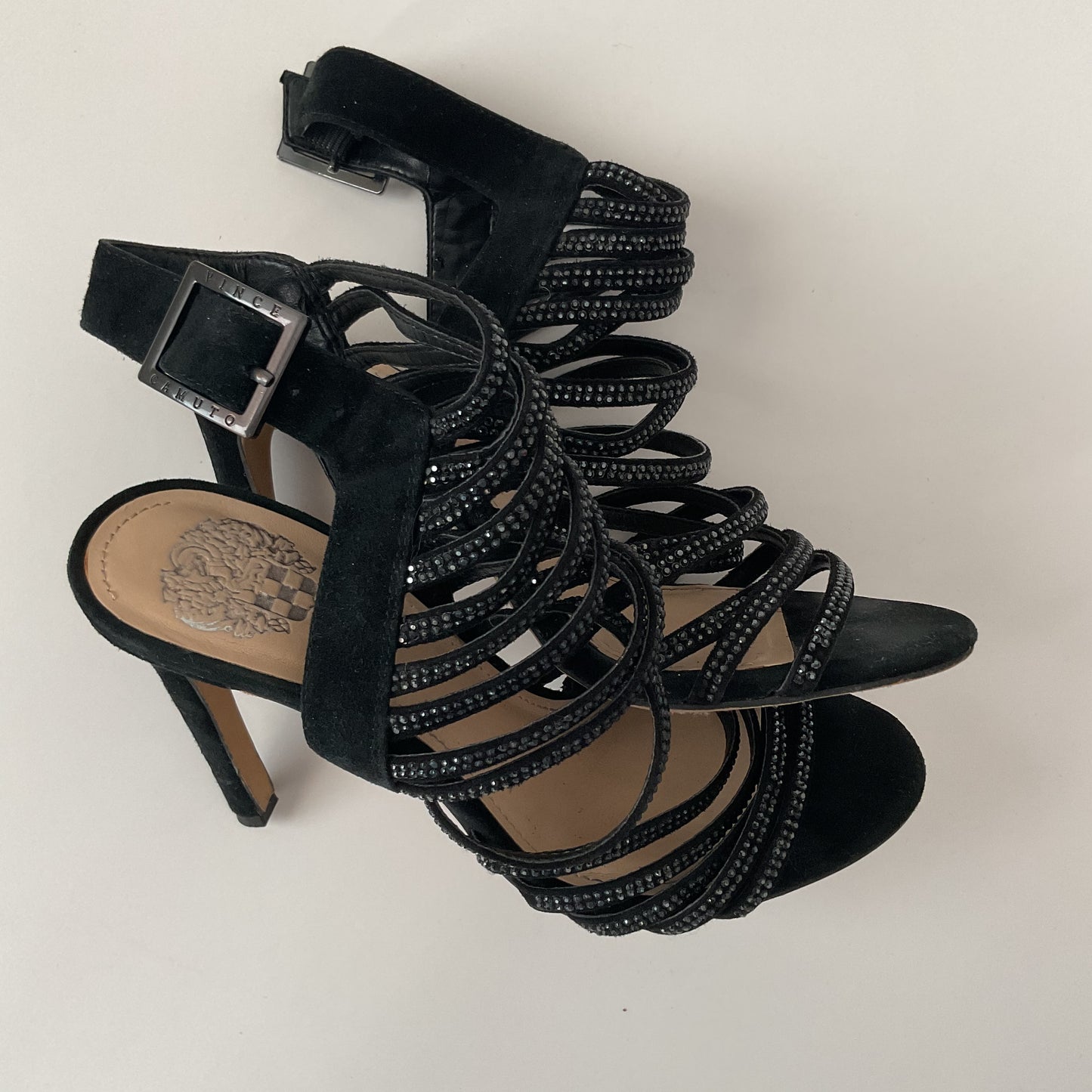 Vince Camuto Women’s Striped High Heel Sandals Size 51/2M