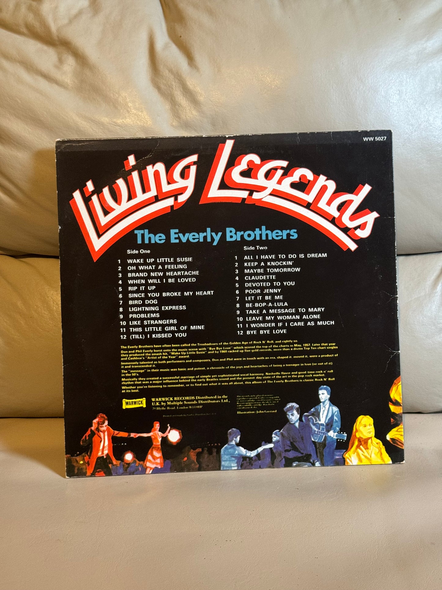 The Everly Brothers - Living Legends - Vinyl Record LP RARE Orange vinyl