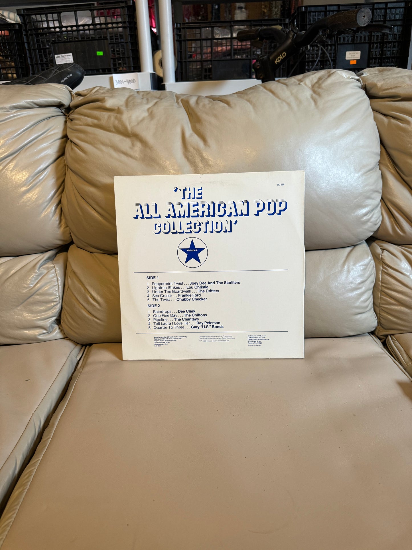 Vintage Vinyl LP The All American Pop Collection Volume 4 Impact BC288 1980