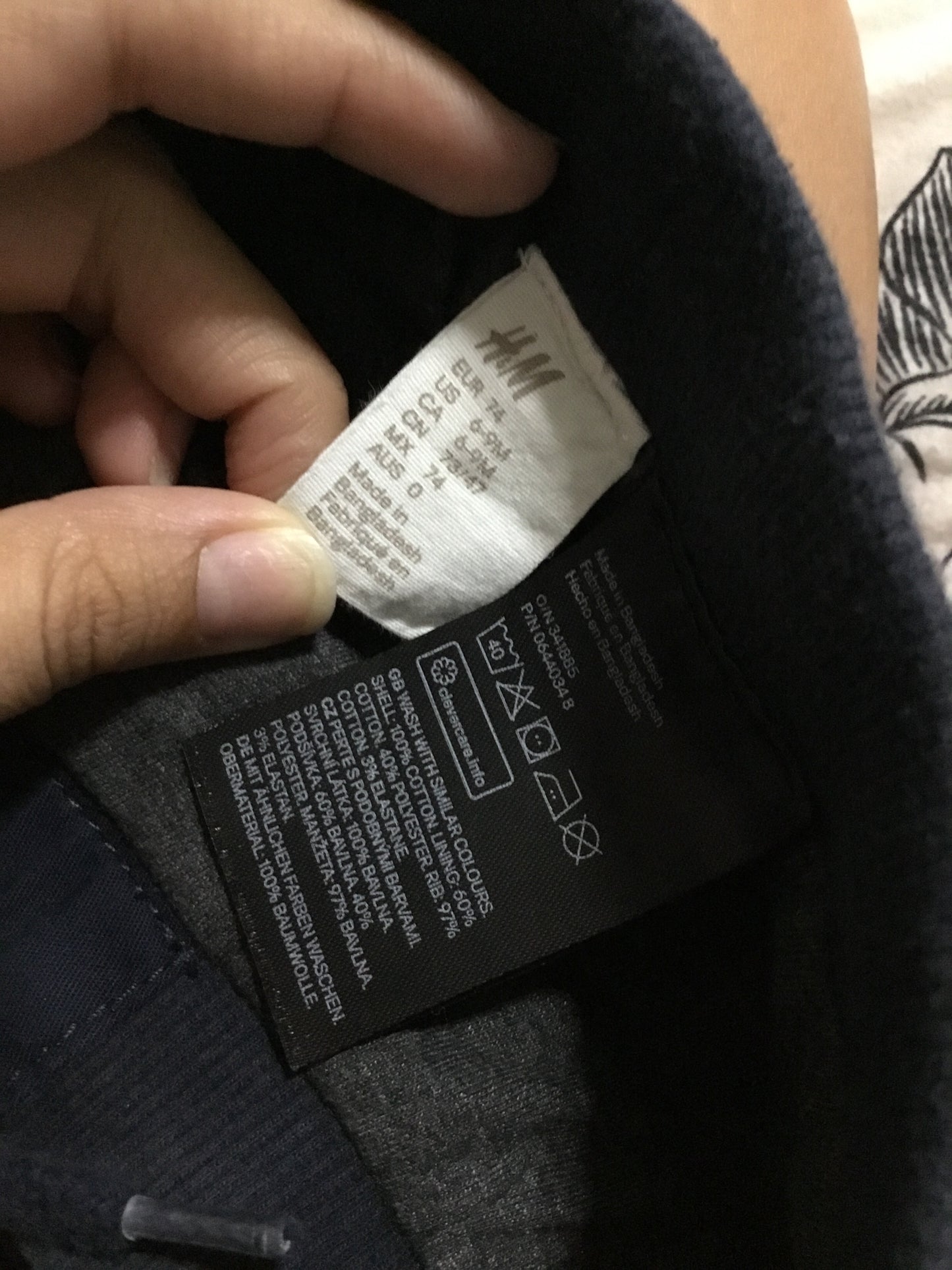H&M Navy Blue Baby Pants