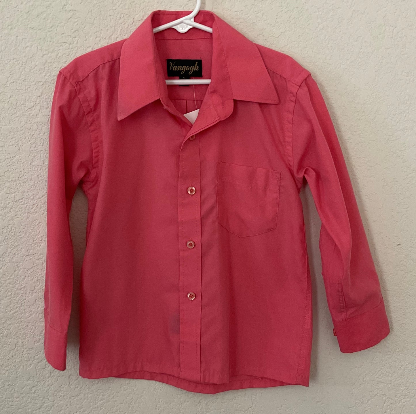 Vangogh Long Sleeve Botton Down Children’s Shirt Size 5.