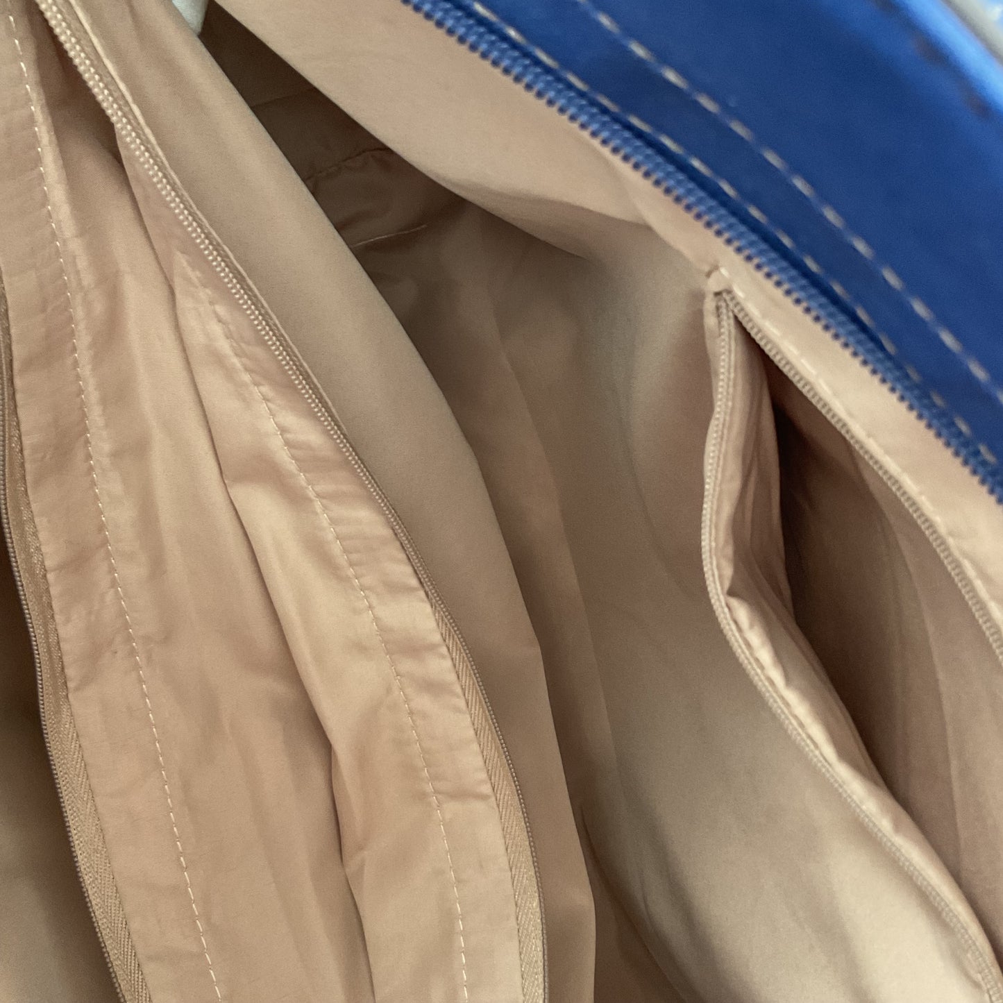 Nine West Blue Leatherette Shoulder Bag.