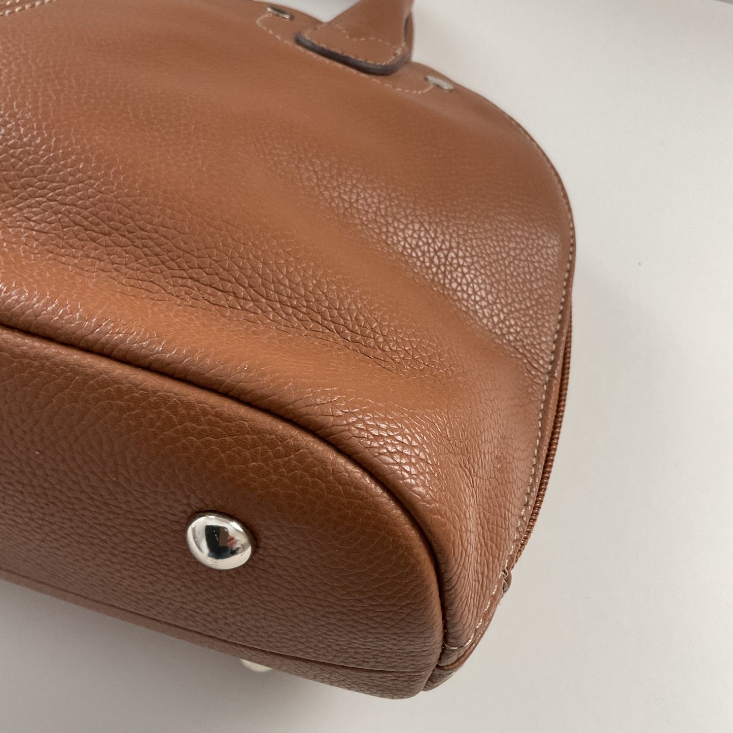 Vintage Tignanello Brown Leather Hand Bag.