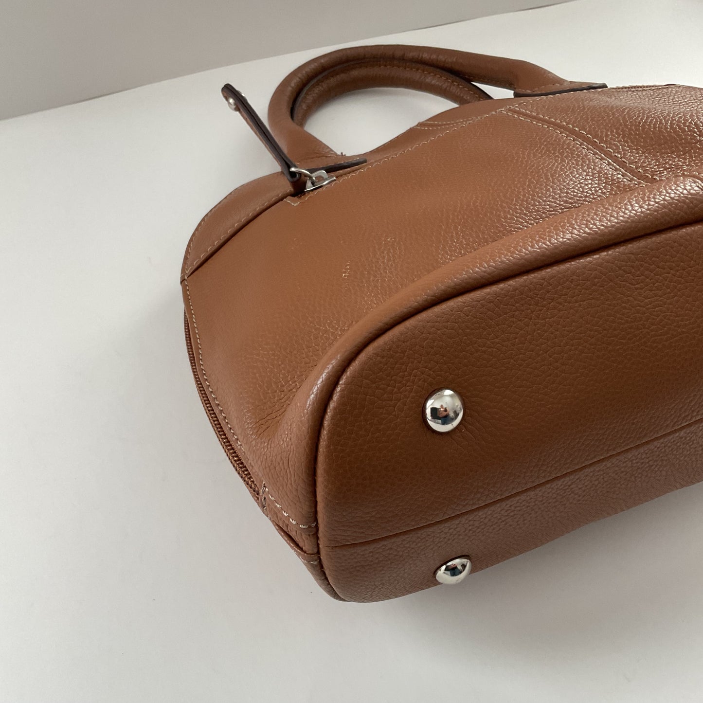 Vintage Tignanello Brown Leather Hand Bag.