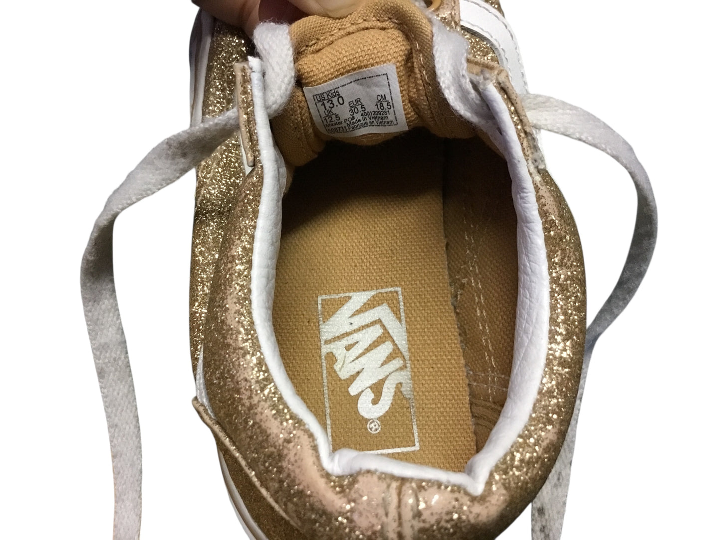 Vans (Glitter) Gold Tennis Shoes