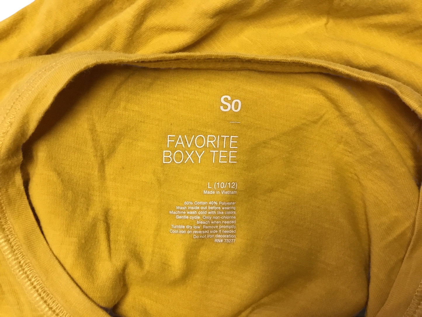 Favorite Boxy Tee Girls' Letter Print Blouse