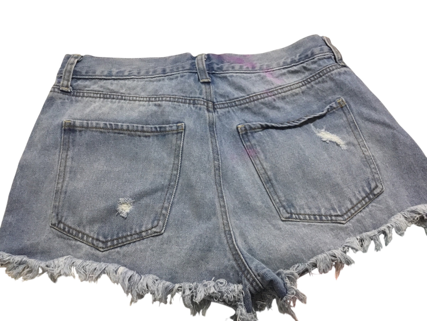 Celebrity Pink Short With A Broken Design