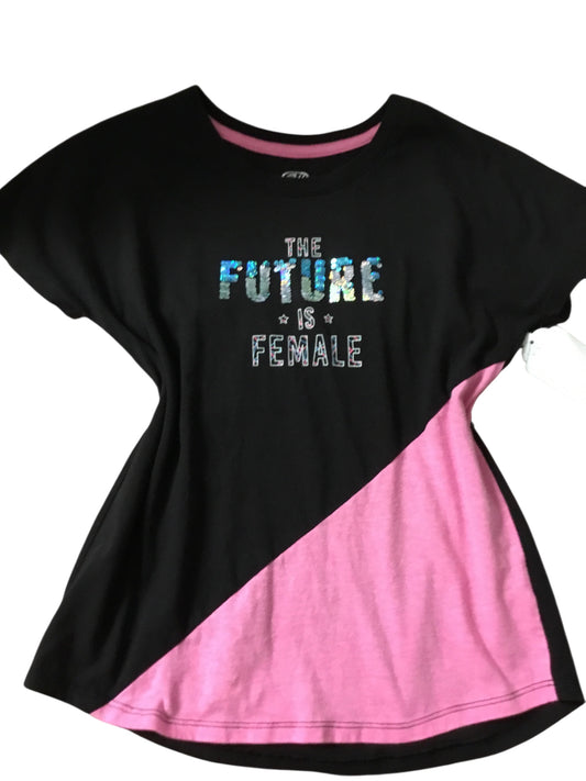 Athletic Pink and Black Girl's Blouse