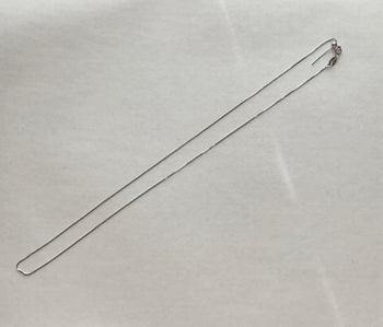 925 Sterling Silver 1.0mm Box Chain 18 Inch Necklace