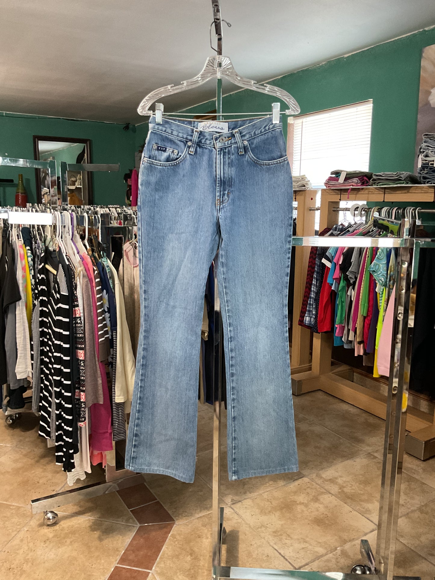 Vintage Express Bleus Women’s Flare Blue Jeans Size 3/4