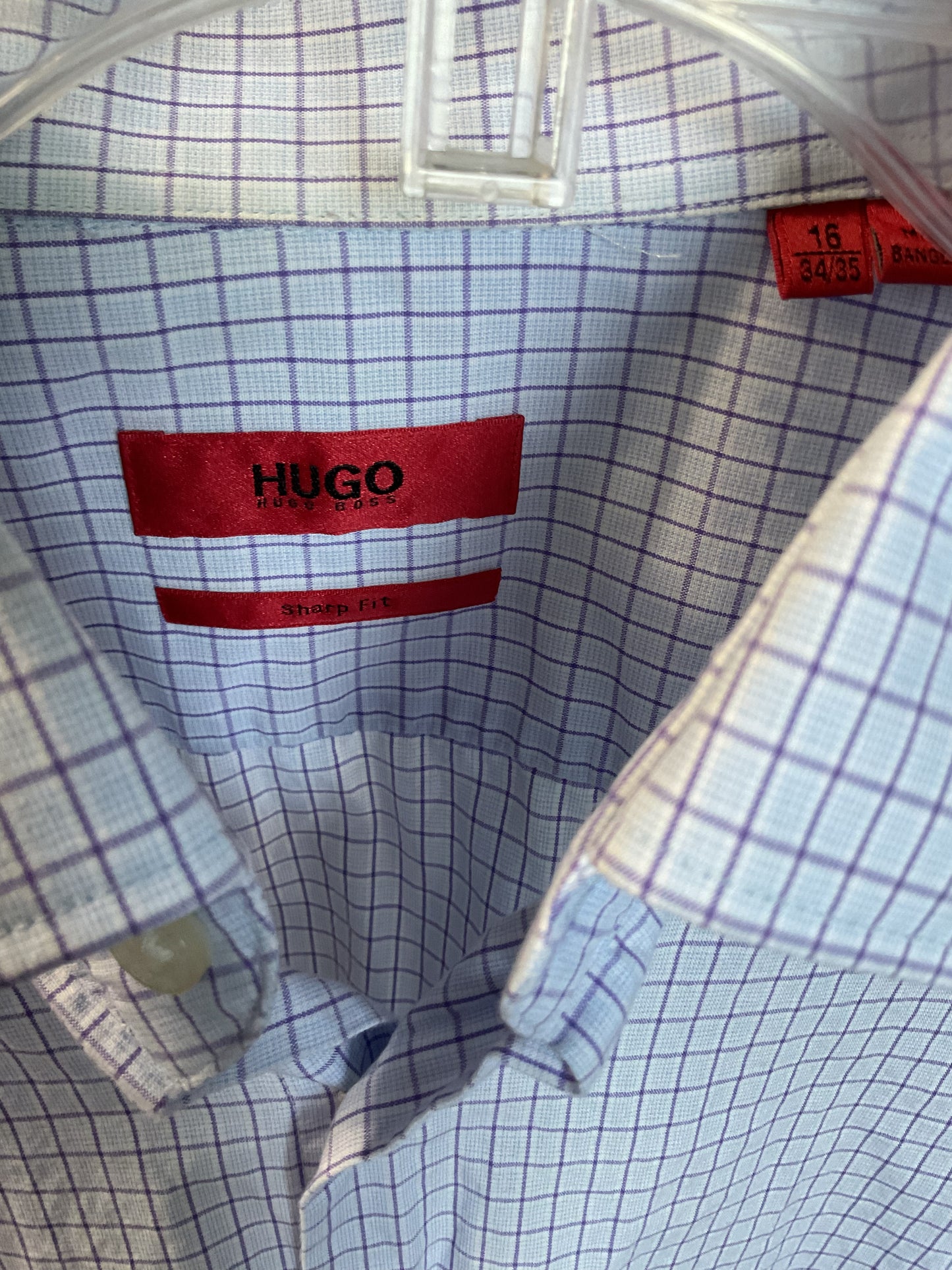 HUGO Hugo Boss Classic Blue Button Down Long Sleeve Shirt Size M