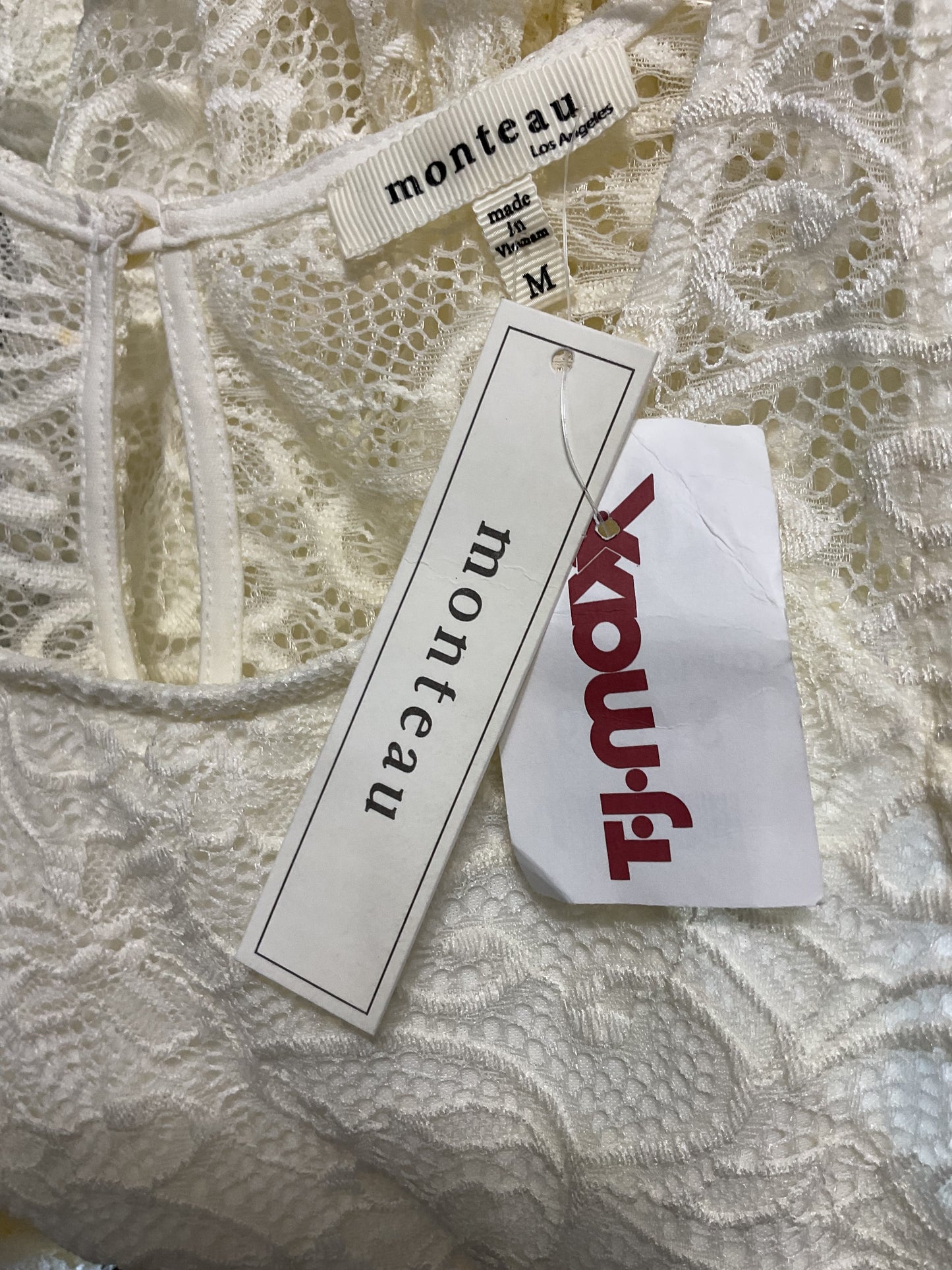 NWT Monteau Misses Lace Dress Size M