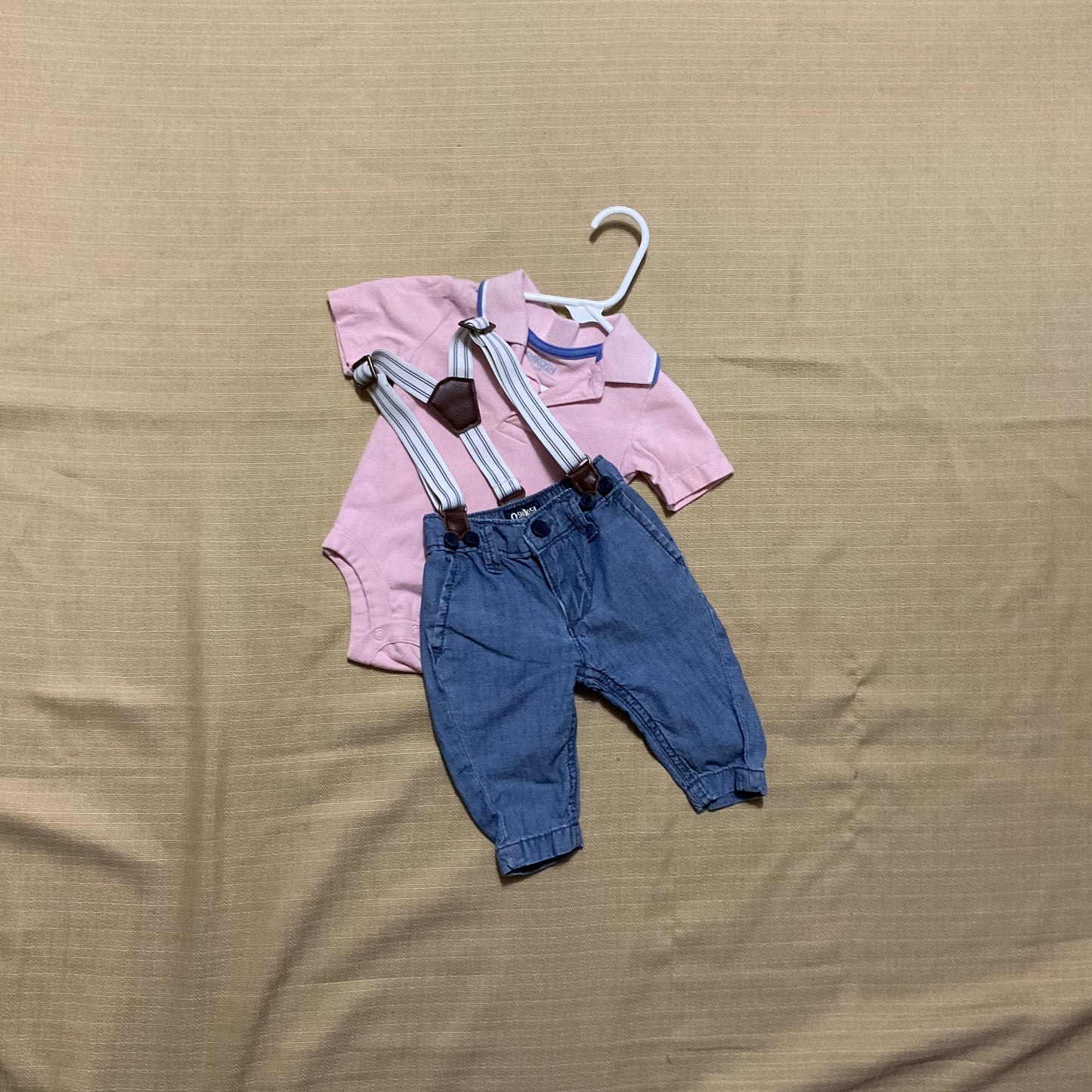 Oshkosh Baby Boy Dress Up Shirt And Pants Set Size 3 Months