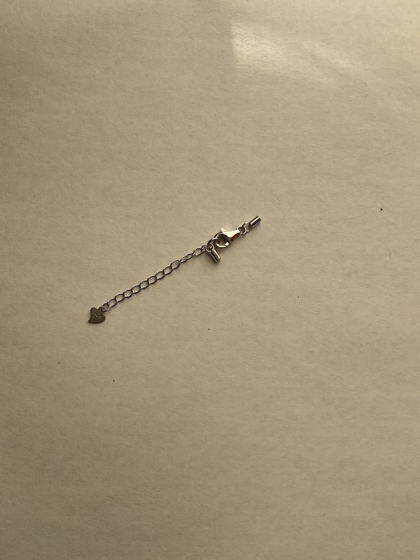 925 Sterling Silver 1.5 mm Extended Lobster Clasp