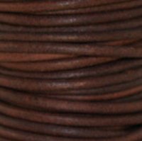 Round Leather Cord, 2.0mm, 10 Meter Pack