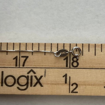 925 Sterling Silver 1.0mm Box Chain 18 Inch Necklace