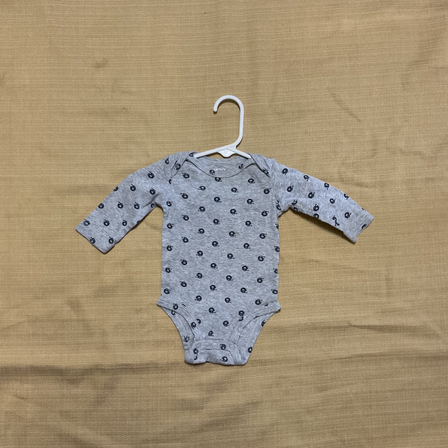 Carters 3 Piece Baby Boy Long Sleeve Short Sleeve Onesies Size 0-3 Months