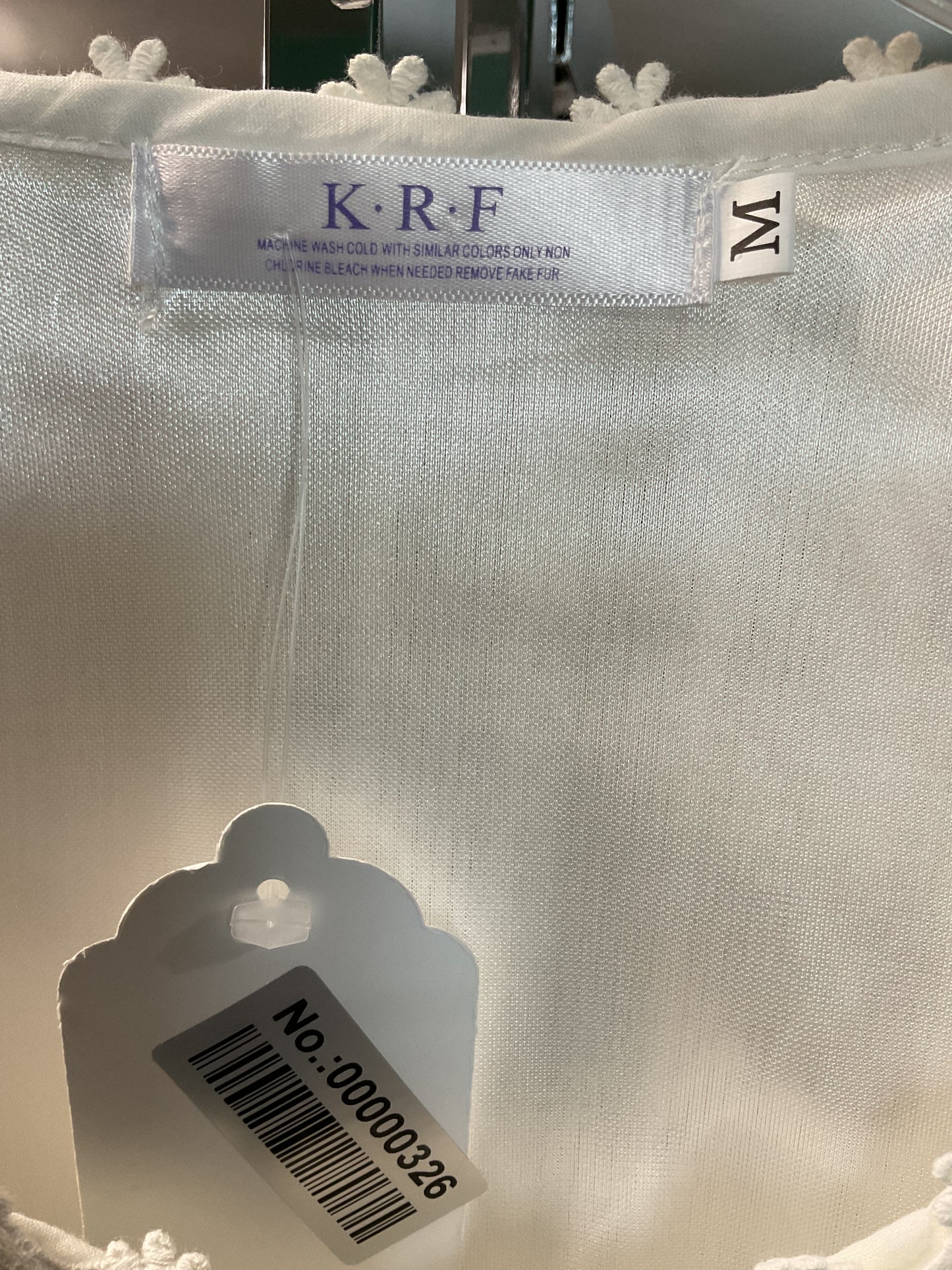 K.R.F. Delicate Lace Misses Dress Size M