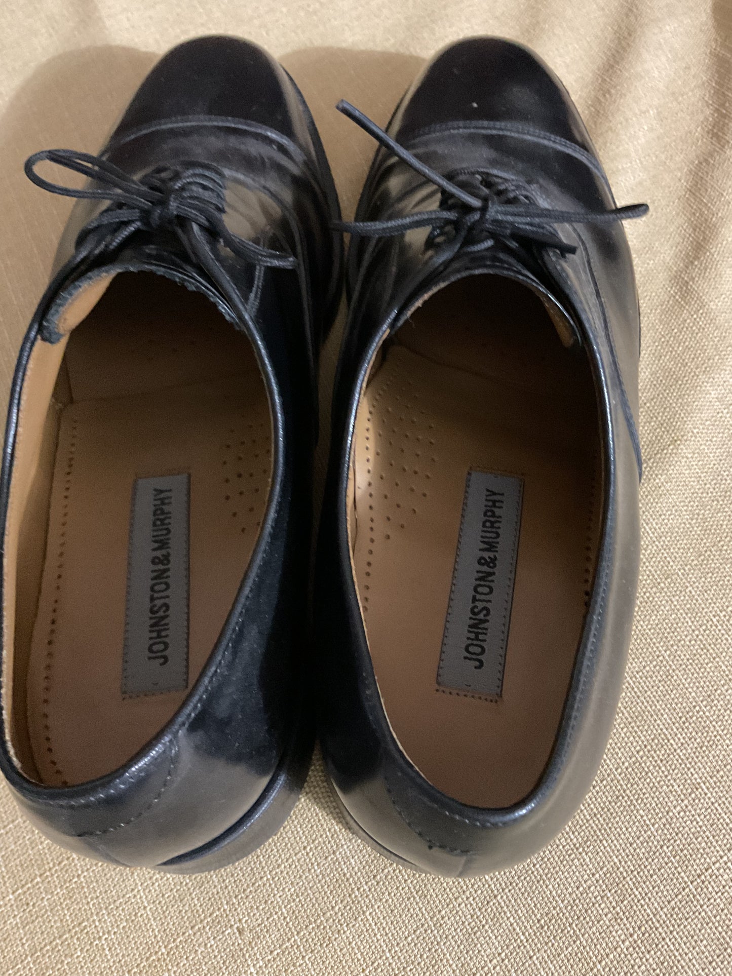 Johnston & Murphy Black Leather Dress Shoes