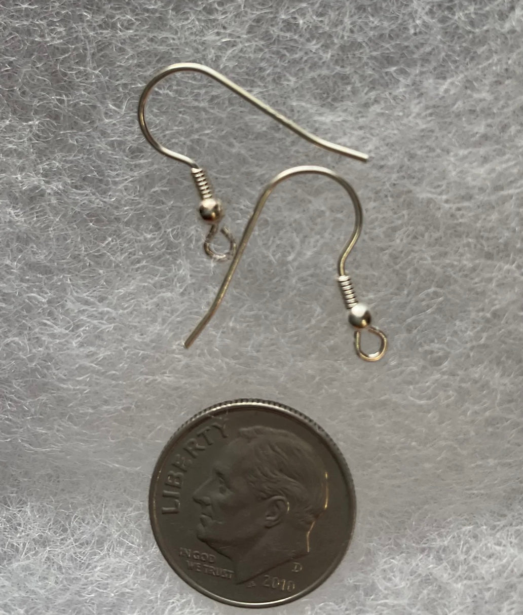 925 Sterling Silver Fish Hooks Earring Findings