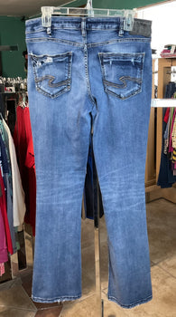 Silver Jeans Aiko Slim Boot Cut Distressed Jeans W/30 L/31