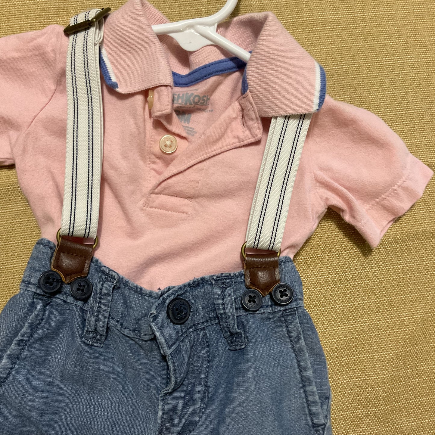 Oshkosh Baby Boy Dress Up Shirt And Pants Set Size 3 Months