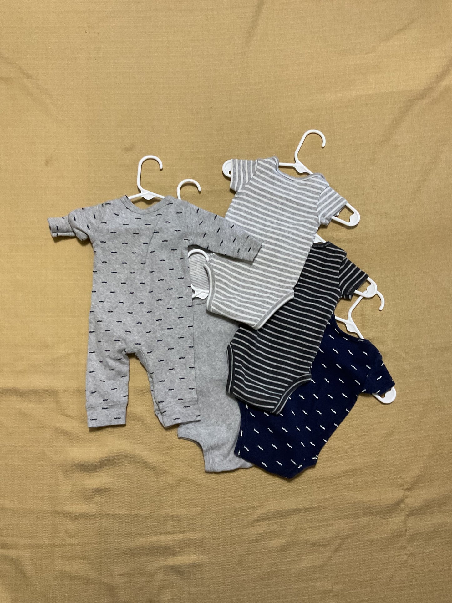 Carters Little Gentleman Baby Boy 6 Piece Onesies Size 3 Months