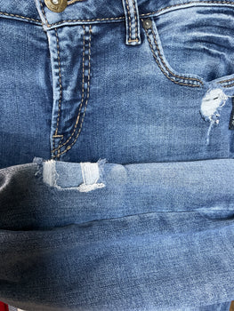 Silver Jeans Aiko Slim Boot Cut Distressed Jeans W/30 L/31