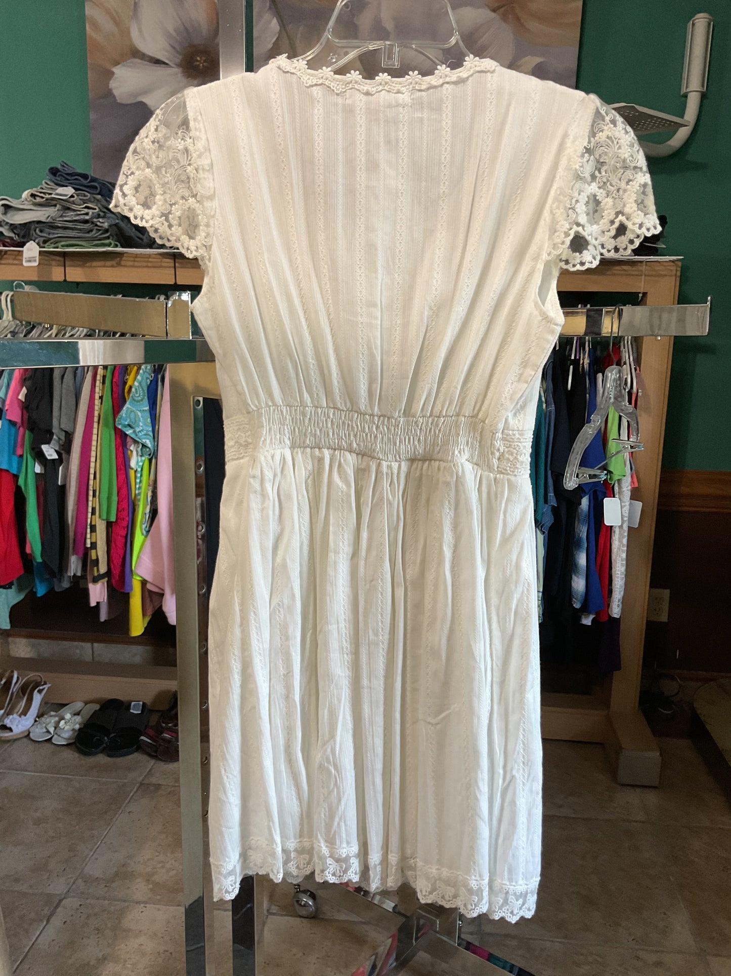 K.R.F. Delicate Lace Misses Dress Size M