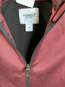 Old Navy Active Gray and Deep Red Boys Jacket Size M (8)