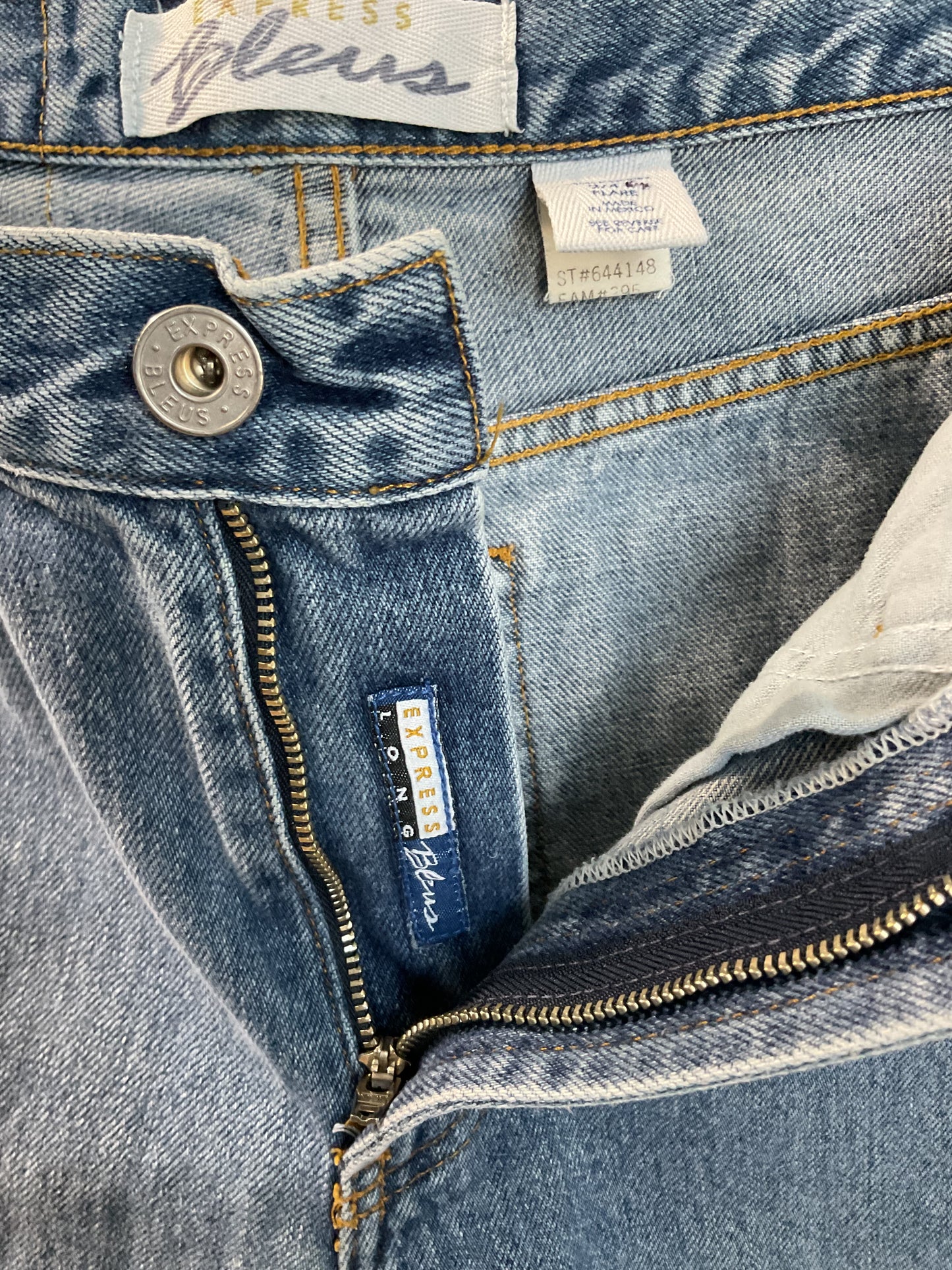 Vintage Express Bleus Women’s Flare Blue Jeans Size 3/4