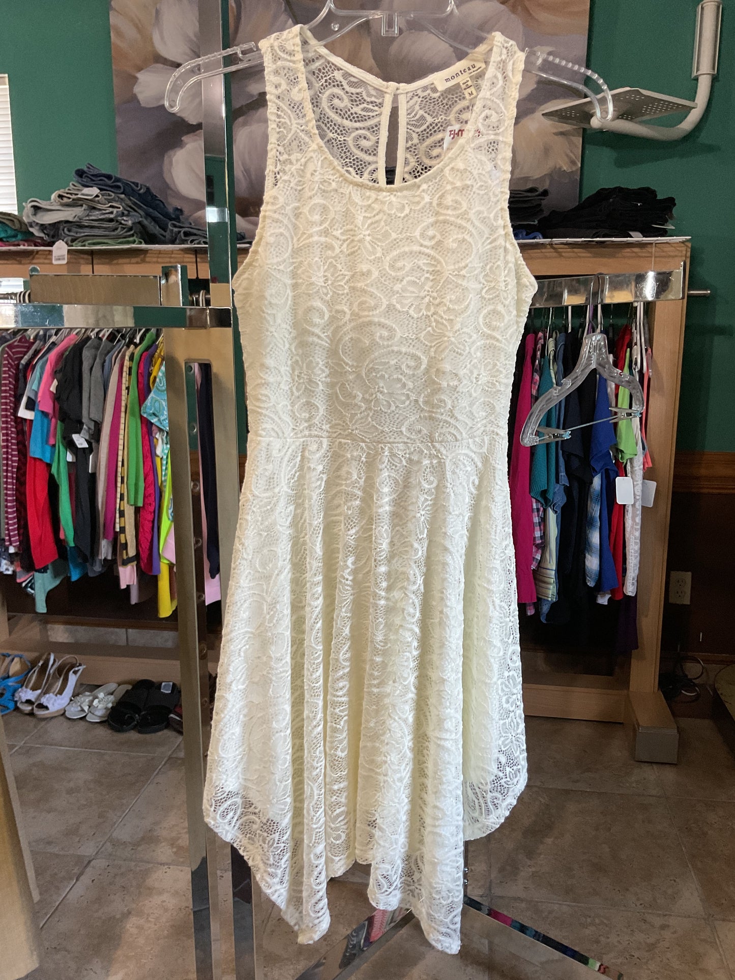 NWT Monteau Misses Lace Dress Size M