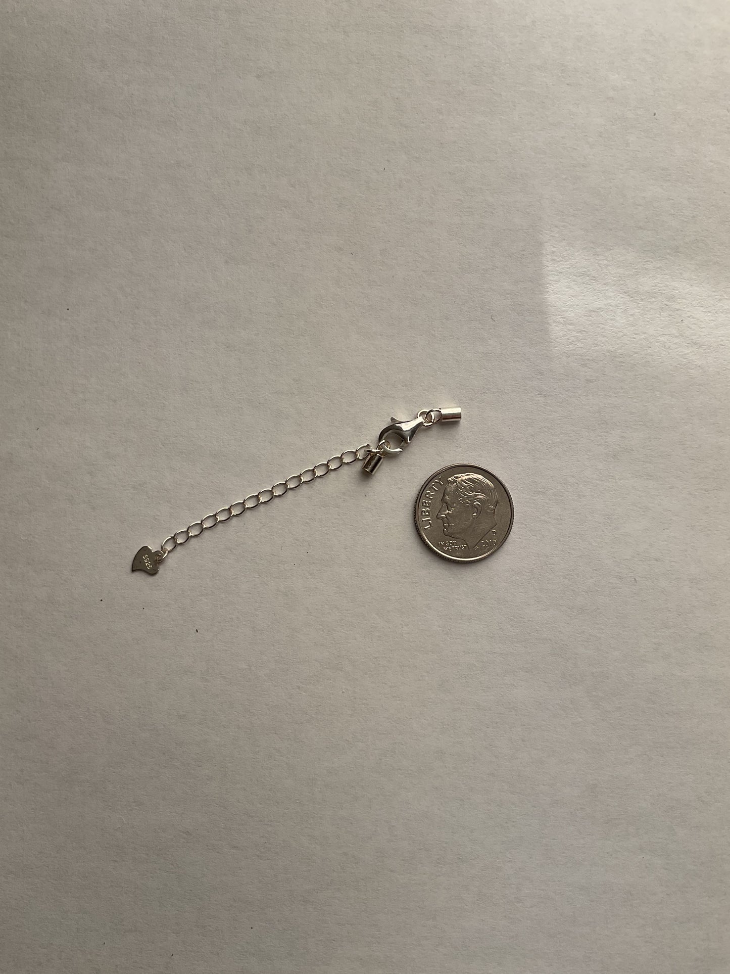 925 Sterling Silver 1.5 mm Extended Lobster Clasp
