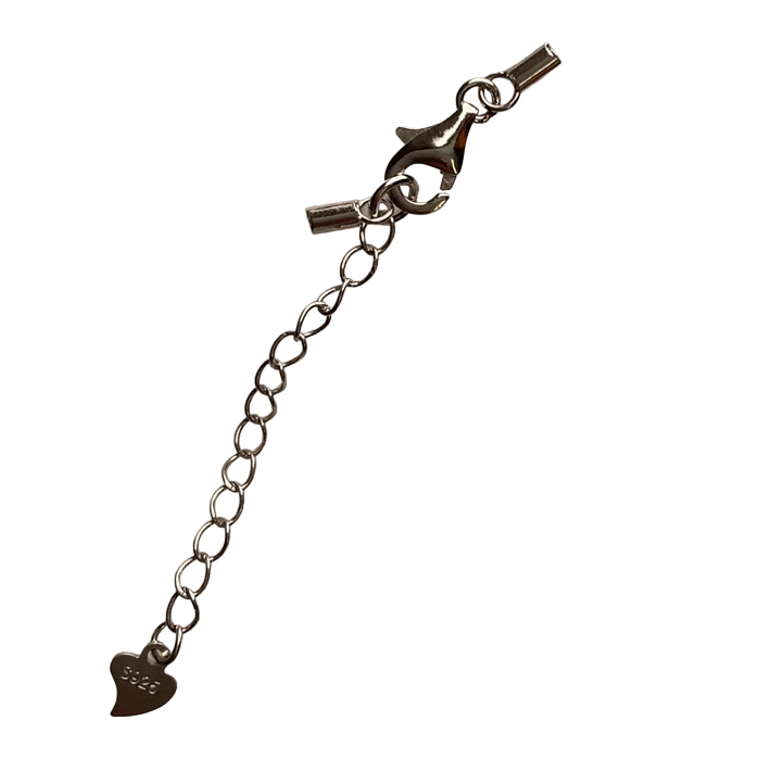 925 Sterling Silver 1.5 mm Extended Lobster Clasp