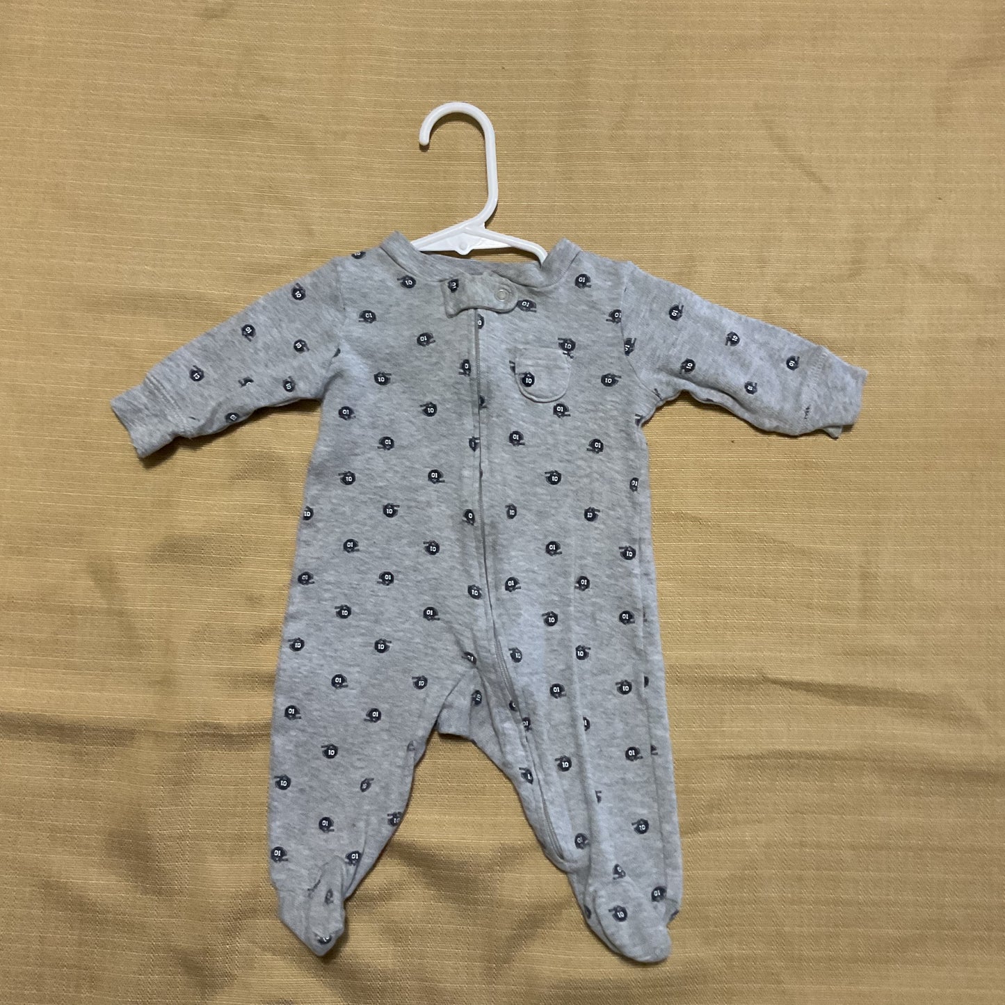 Carters 3 Piece Baby Boy Long Sleeve Short Sleeve Onesies Size 0-3 Months