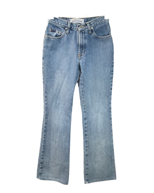Vintage Express Bleus Women’s Flare Blue Jeans Size 3/4