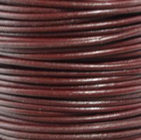 Round Leather Cord, 1.5mm, 2 Meter Pack